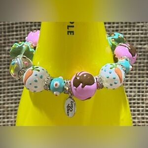 Kate & Macy Bracelet Easter Beaded Handpainted Lampwork Glass Beads